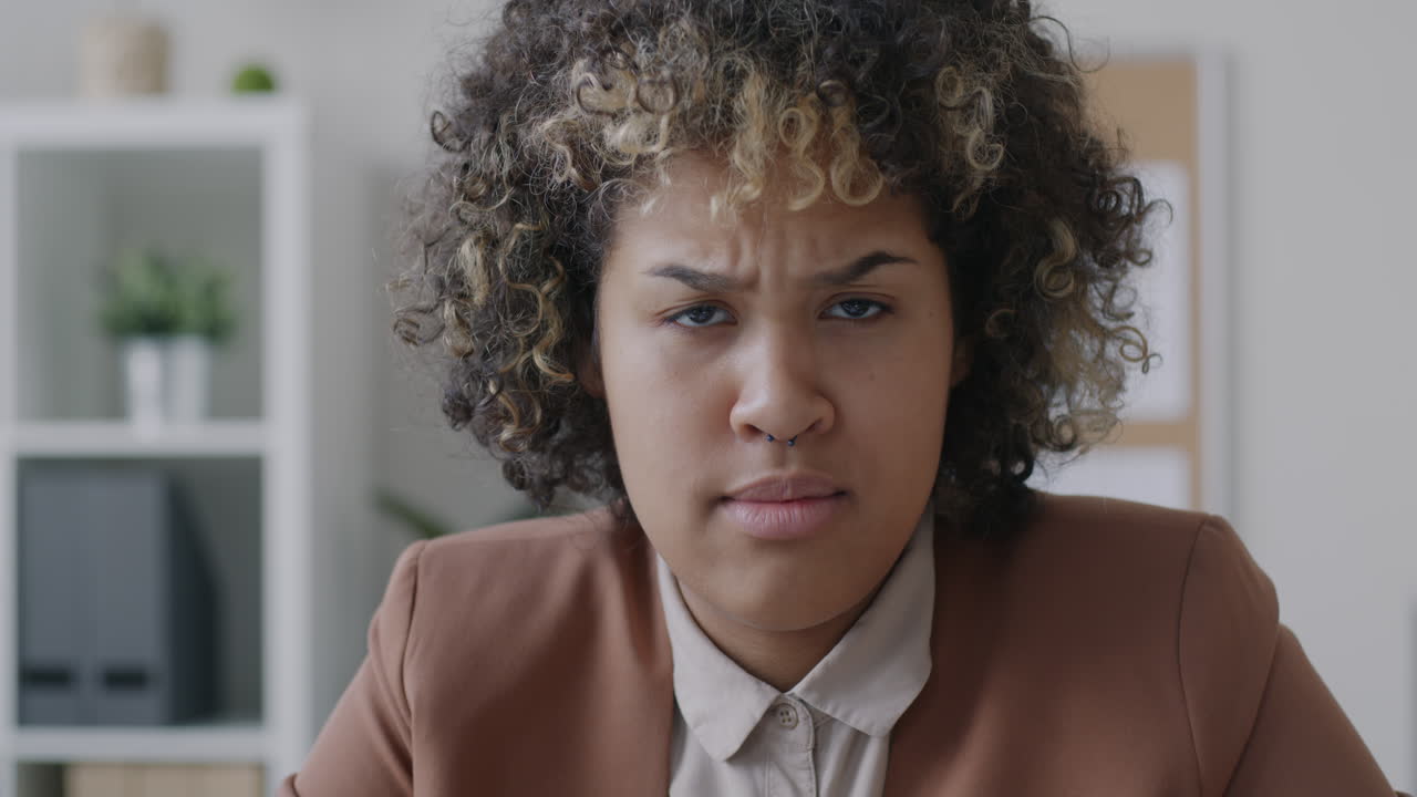 Unhappy Businesswoman Portrait