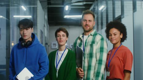 team portrait in modern office