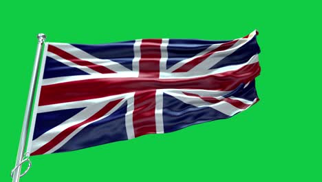 4k bandera muy detallada del reino unido - bandera del reino unido alto detalle - bandera nacional del reino unido patrón de onda elementos en bucle
