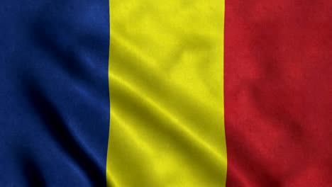 bandera de rumania con un bucle sin costuras de 4k