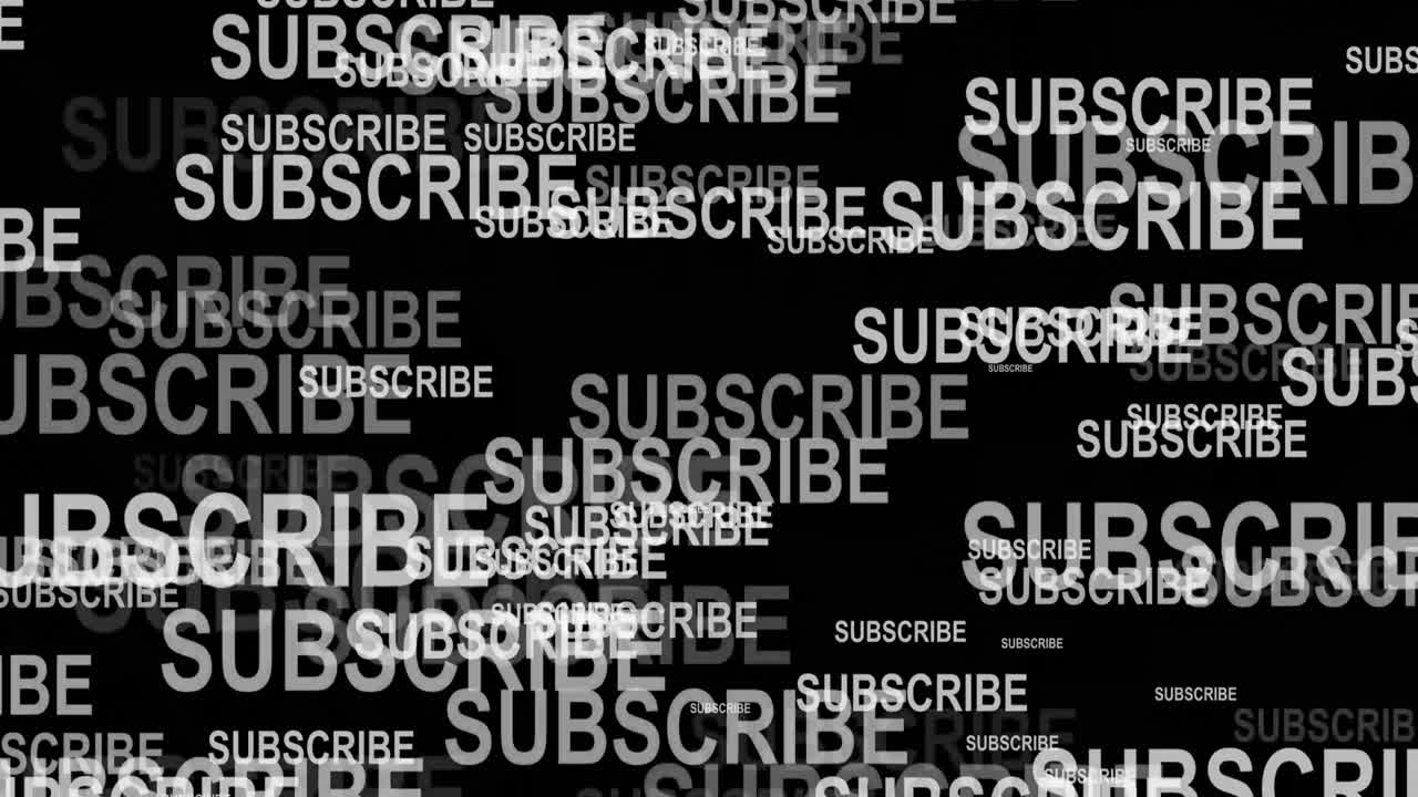 Subscribe text overlay screen transition VFX motion graphics