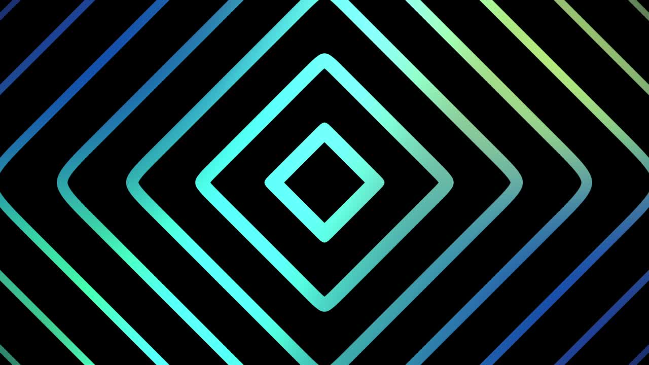 fondo geométrico de neón abstracto, animación de bucle sin costuras