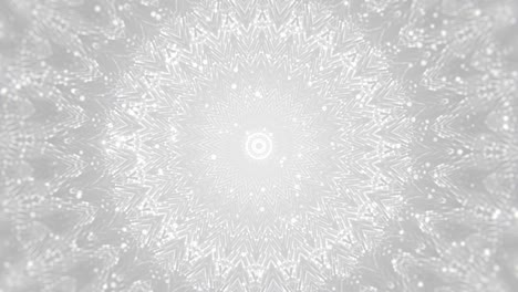 white mandala round ornament