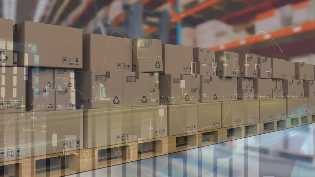 обработка статистических данных по нескольким коробкам доставки на конвейерной ленте