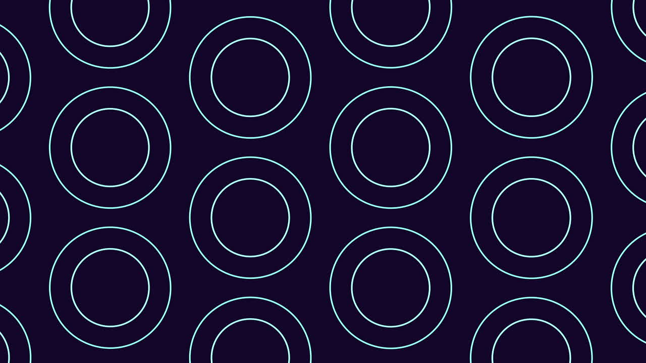 círculos con patrón circular sobre un fondo oscuro