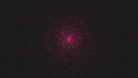 Vibrant-red-dot-on-mysterious-black-background