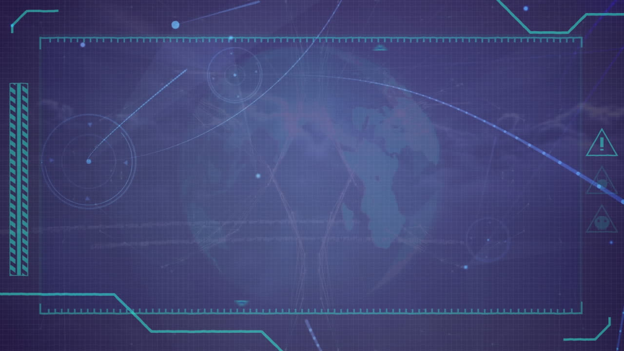 Animation of network of connections over digital interface