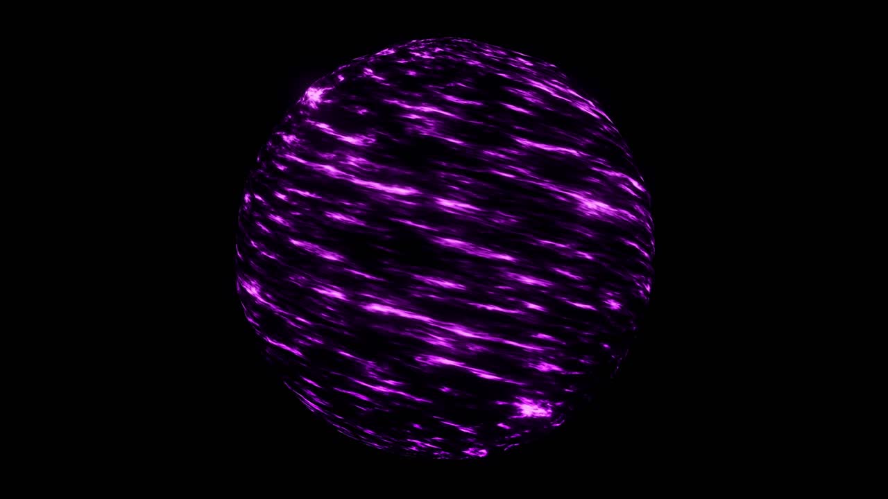 esfera púrpura brillante en 3d