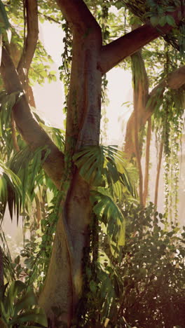 majestic tree with abundant green leaves