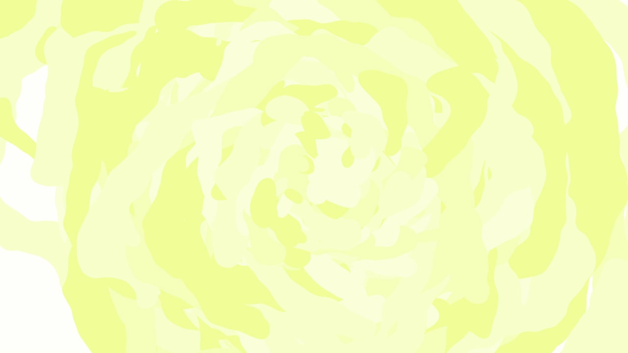 Mesmerizing Paint Swirling Animation Going In and Then Out in Pastel Yellow
