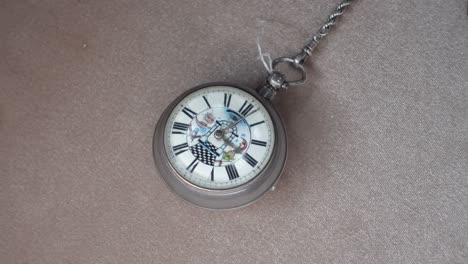 old pocket watch as background