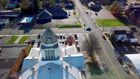 wythe county courthouse dome in wytheville virginia, wytheville va in 4k