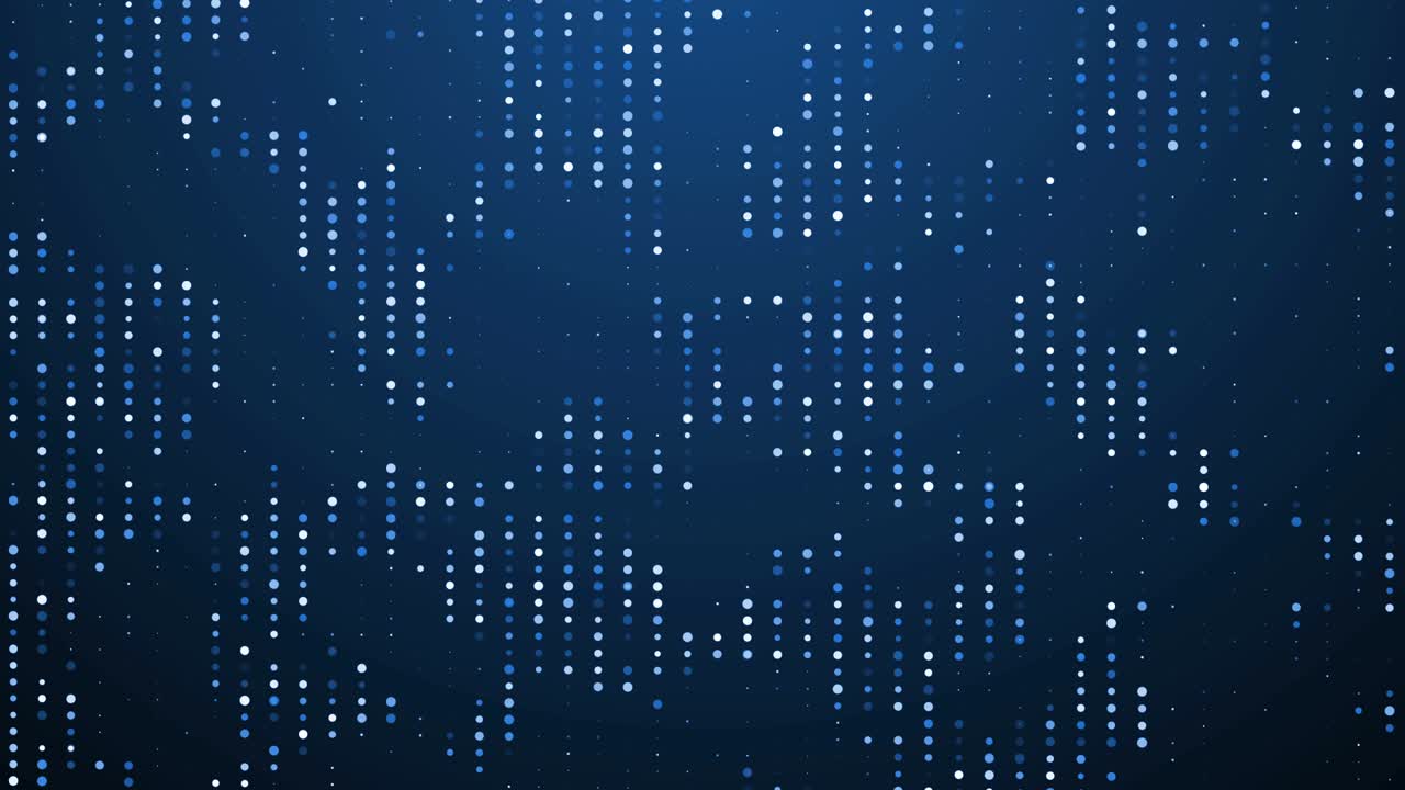 디지털 도트 그리드 (digital dots grid) - 디지털 기술 배경에 대한 개념, 3d 렌더링