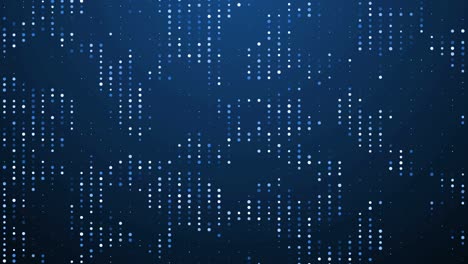 digital  blue dots grid moving up, concept for digital technology background ,3d render.