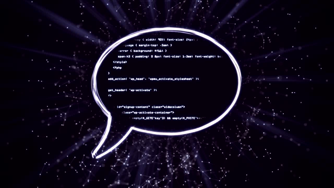 código de burbuja de habla