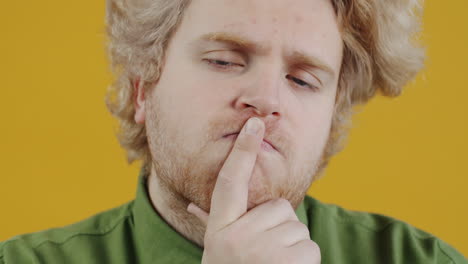 man pondering