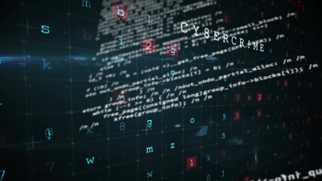 animación del procesamiento de datos científicos sobre un fondo negro