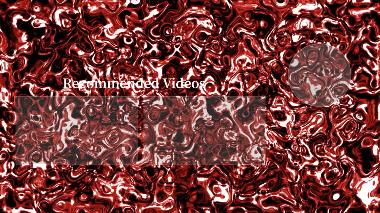 액체 금속 이동 엔드 카드 엔딩 스크린 모션 그래픽