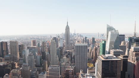 modern cityscape and water with clear sky in background