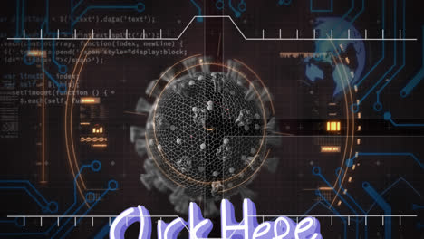 Click here text over data processing against scope scanning over covid-19 cell