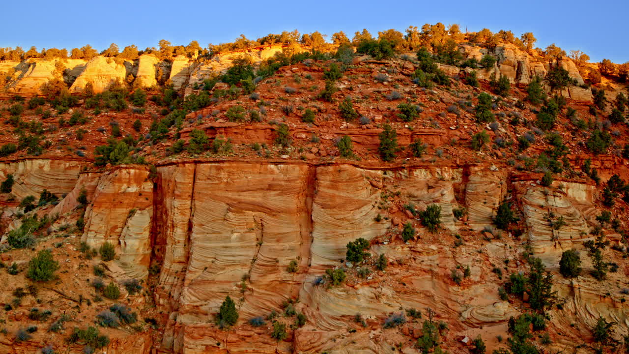 Nature’s abstract masterpiece—this drone shot captures the vivid geometry of the Southwest.