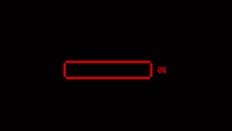 animation colorful loading bar on black background.