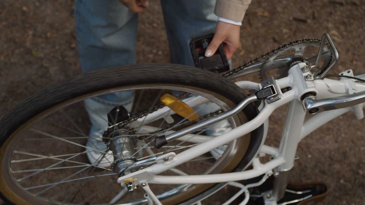 Close-up of a bicycle