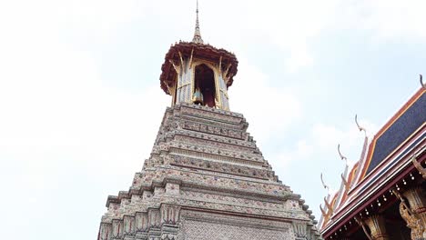 panoramic view of temple and statue