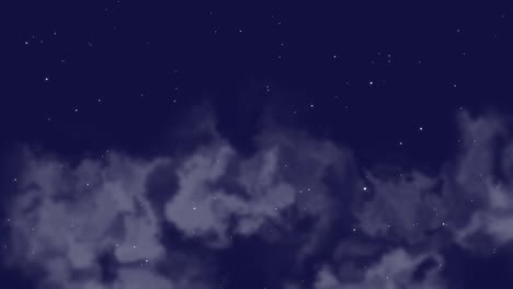 galaxy landscape with stars and cloud, motion abstract cyber, futuristic and retro style background