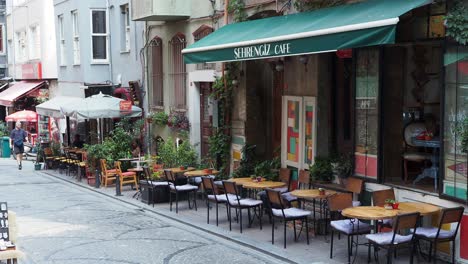 charming street cafe in istanbul