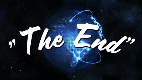 the end message from a movie