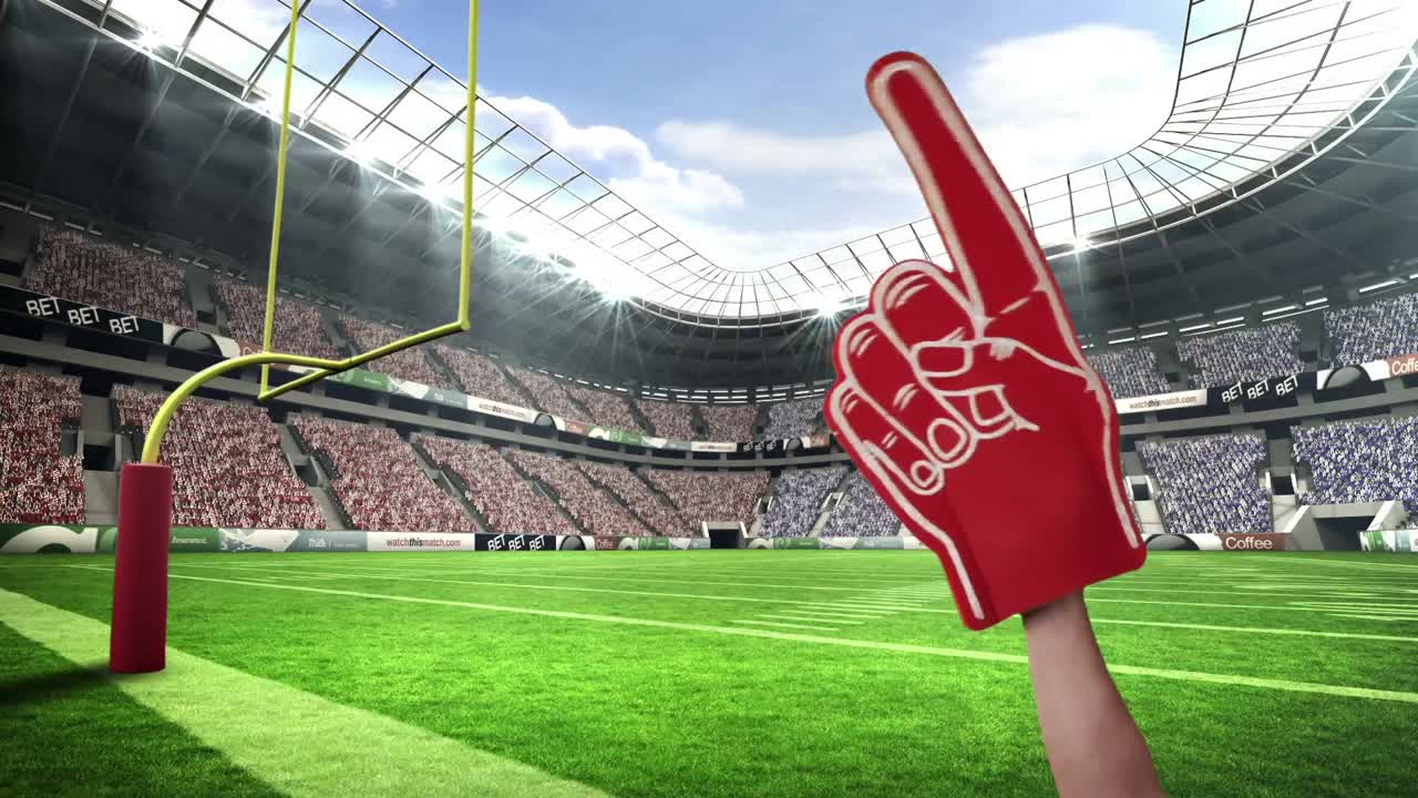 apoyo agitando el dedo de la espuma