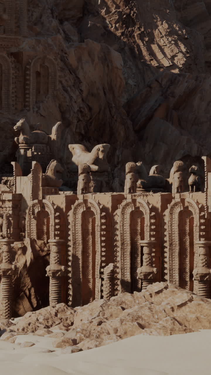 Ancient Ruins in a Desert