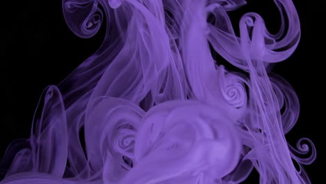 purple ink swirls