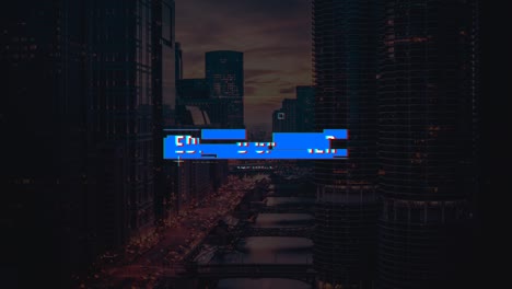 Cityscape with Professional Titles Overlay