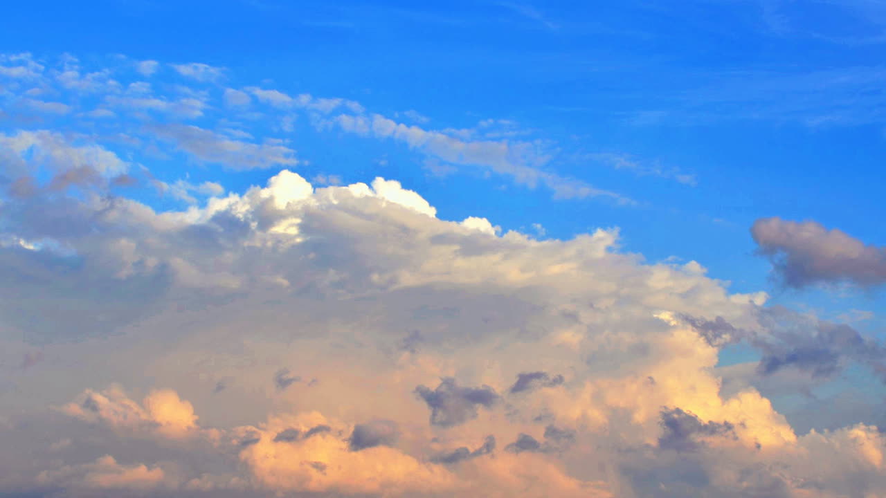 Clouds in the sky. Time lapse