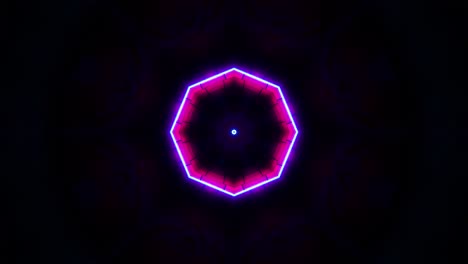 diseño muy colorido y abstracto con forma circular. caleidoscopio vj bucle