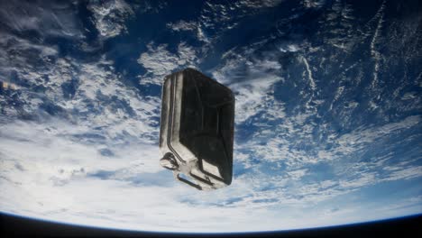 metal-vintage-and-dirty-jerrycan-on-Earth-orbit