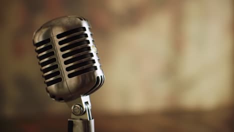 classic vintage microphone captured in two different perspectives highlighting its timeless design and unique charisma