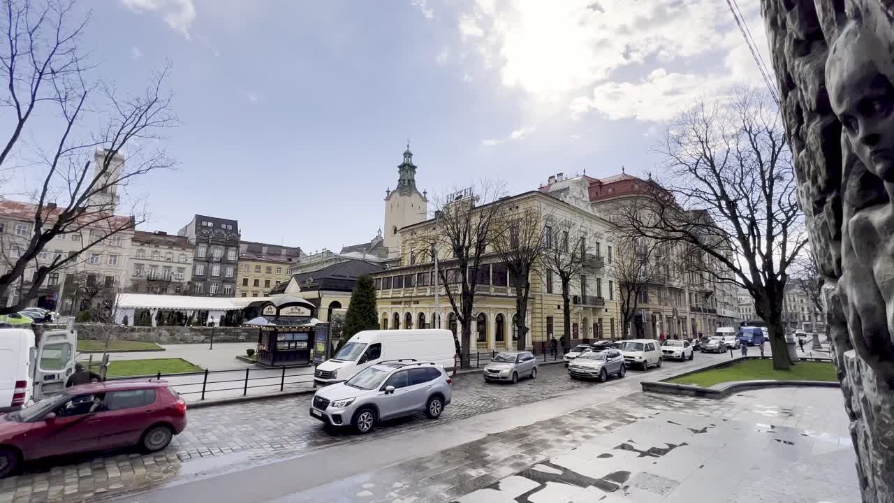 lviv 우크라이나 도시 4k에서 촬영