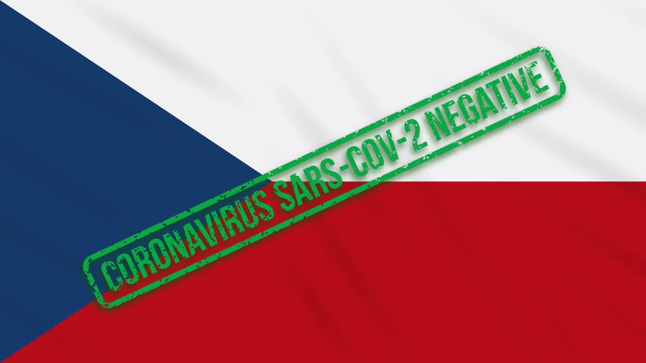 코로나바이러스로부터의 자유의 녹색 스프를 가진 체코의 흔들리는 발, 루프