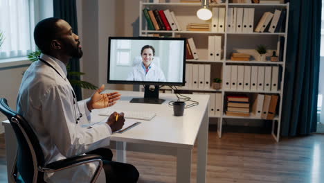 doctor having a virtual consultation with a patient