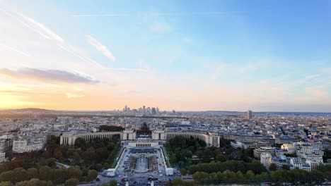 paris france city skyline viewpoint landscape europe capital city sunset