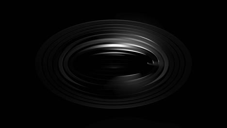 concentric circles loop on black background