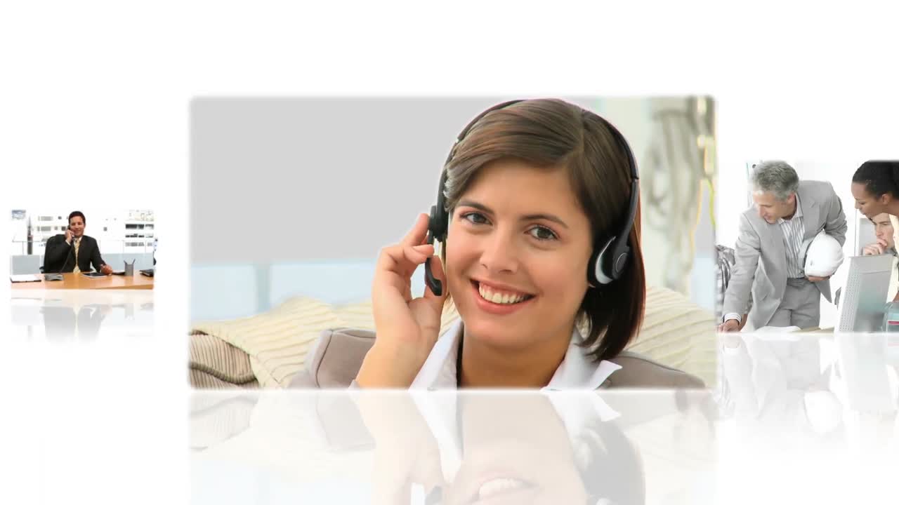 montaje de hombres de negocios