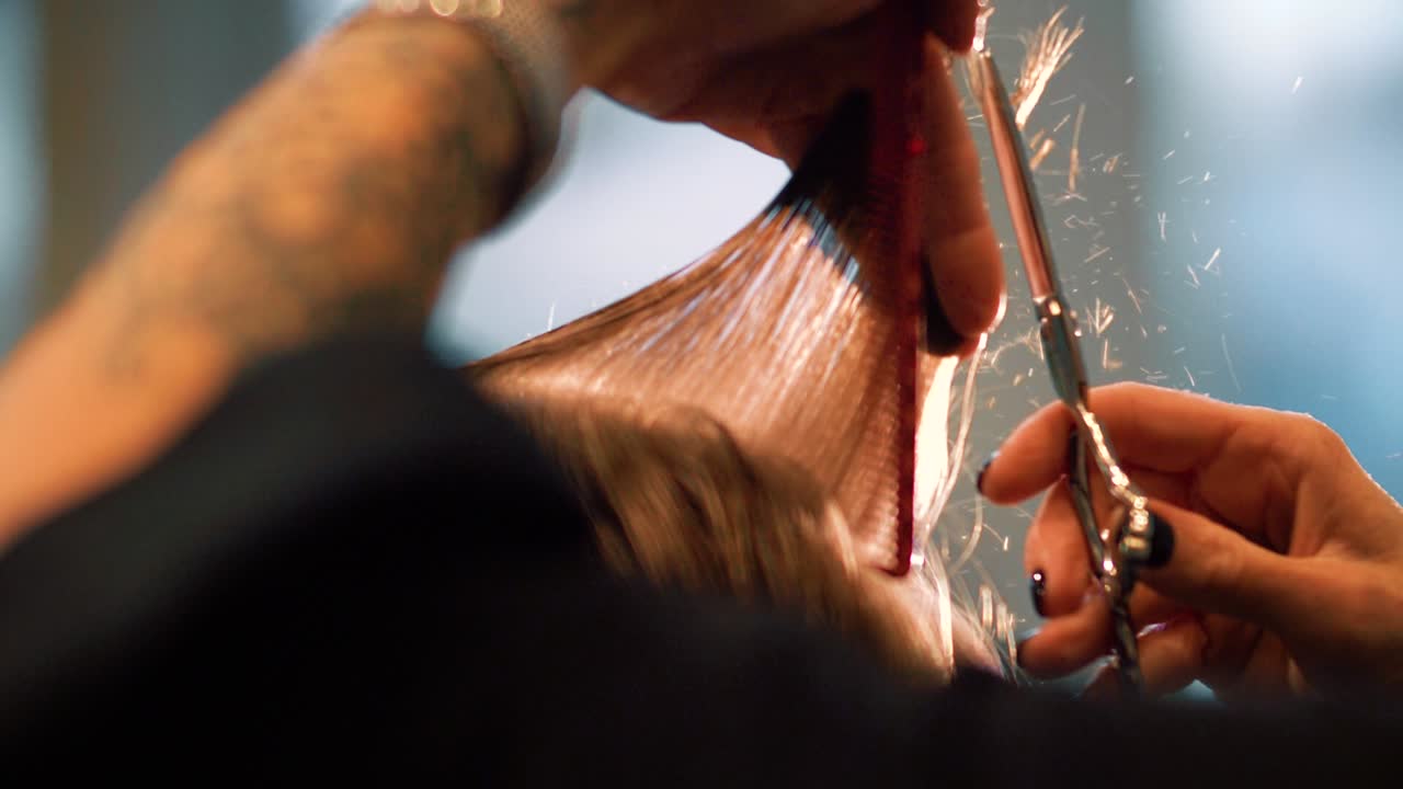 Hair Cutting at the Salon