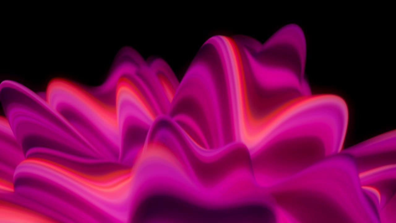 las ondas de neón abstractas.