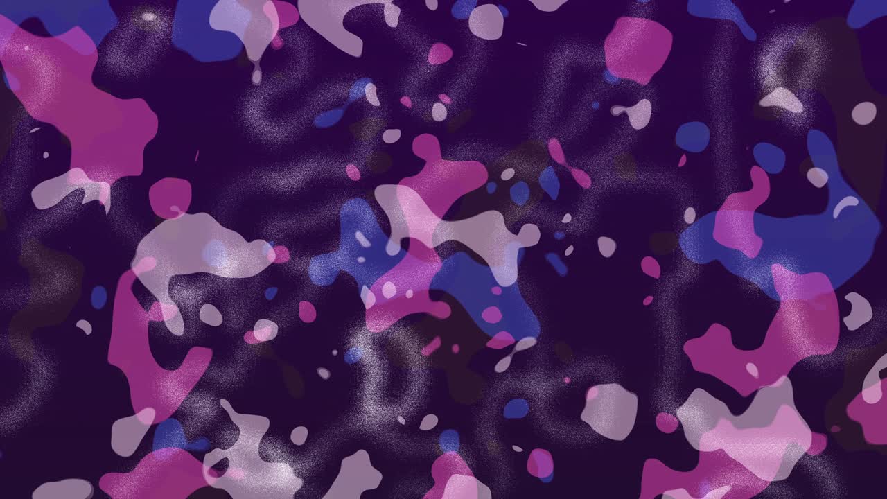 어두운 배경에 액체 다채로운 모양, 추상적인 원활한 루프 모션 그래픽 애니메이션