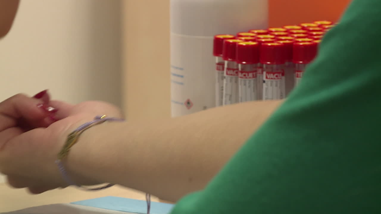 procedimiento de extracción de sangre