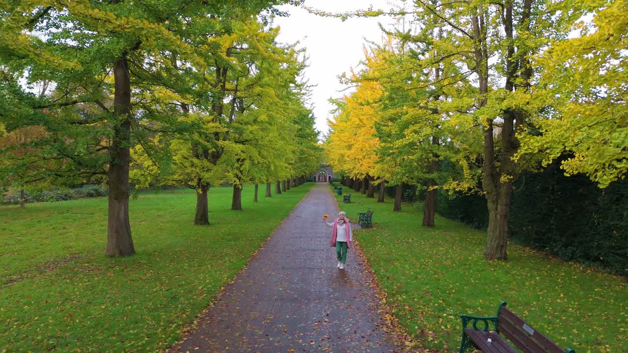 bute park, el corazón de cardiff da la bienvenida a la joven a la tranquilidad de la ciudad.